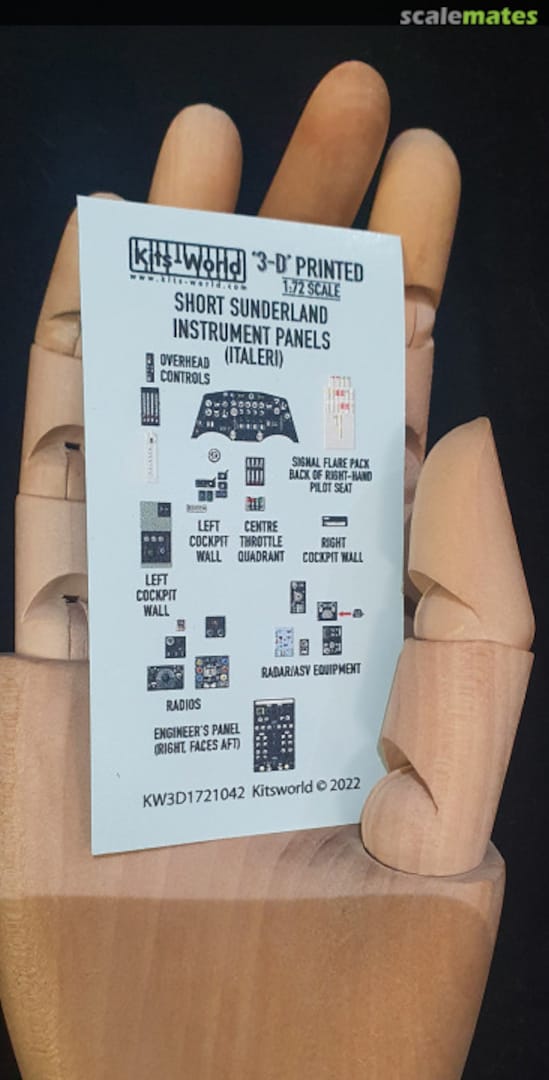 Boxart Instrument Panels Short Sunderland KW3D1721042 Kits-World