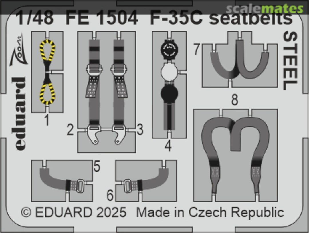 Boxart F-35C Seatbelts  FE1504 Eduard