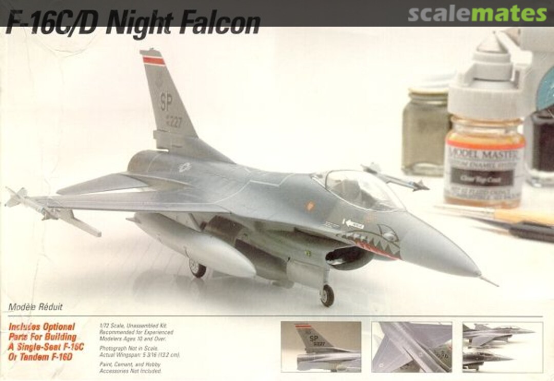 Boxart F-16C/D Night Falcon 650 Testors