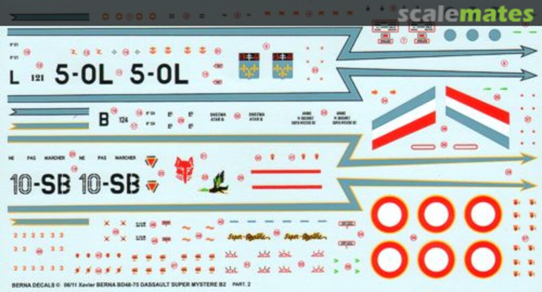 Boxart Dassault Super Mystère B2 BD 48-75 Berna Decals