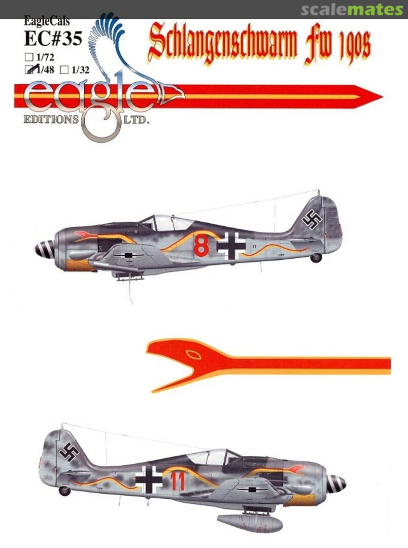 Boxart Schlangenschwarm Fw 190s EagleCals EC48-35 Eagle Editions