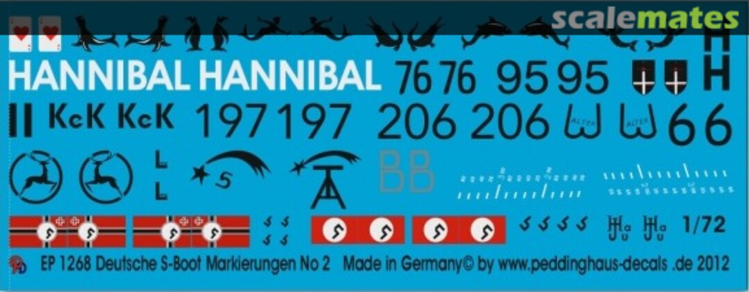 Boxart Deutsche S-Boot Markierungen No 2 EP 1268 Peddinghaus-Decals