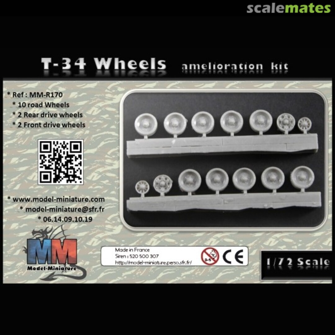 Boxart T-34 Wheels MM-R170 Model Miniature