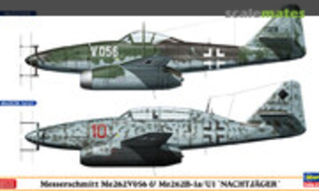 1:72 Messerschmitt Me262V056 &amp; Me262B-1a/U1 `Nachtjäger´ (Hasegawa 02236)