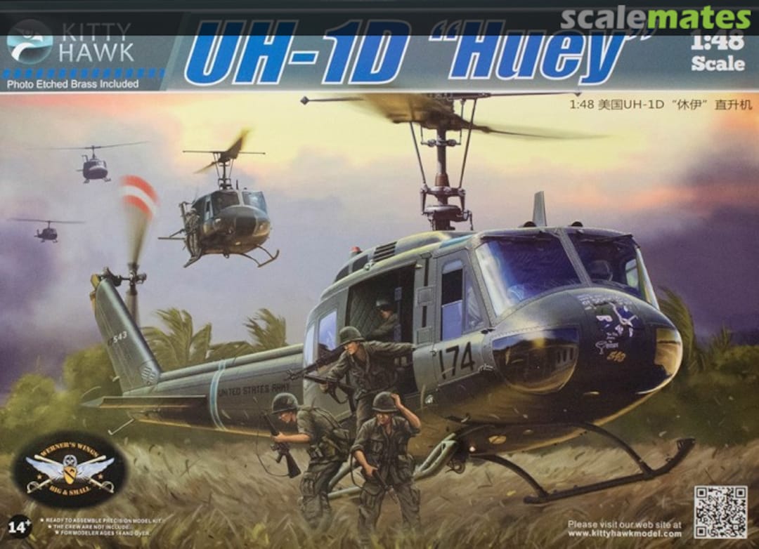 Boxart UH-1D Huey KH80154 Kitty Hawk