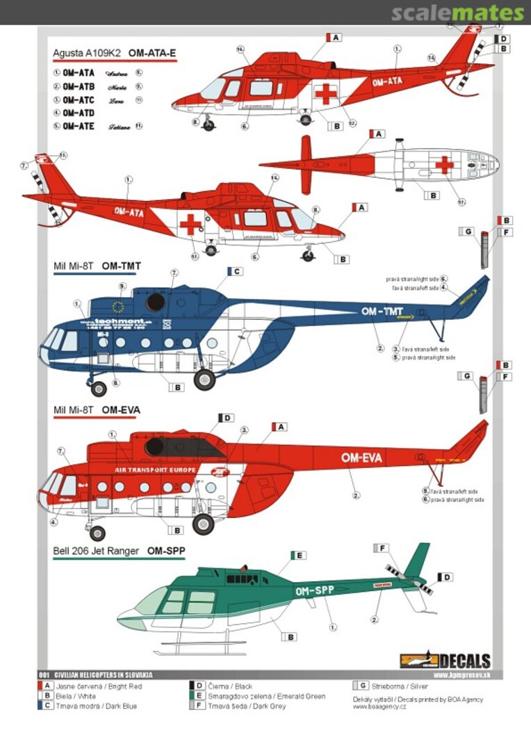 Boxart Civilian helicopters in Slovakia 72-001 KPM Prešov