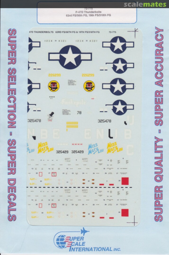 Boxart P-47D Thunderbolts 72-0775 SuperScale International