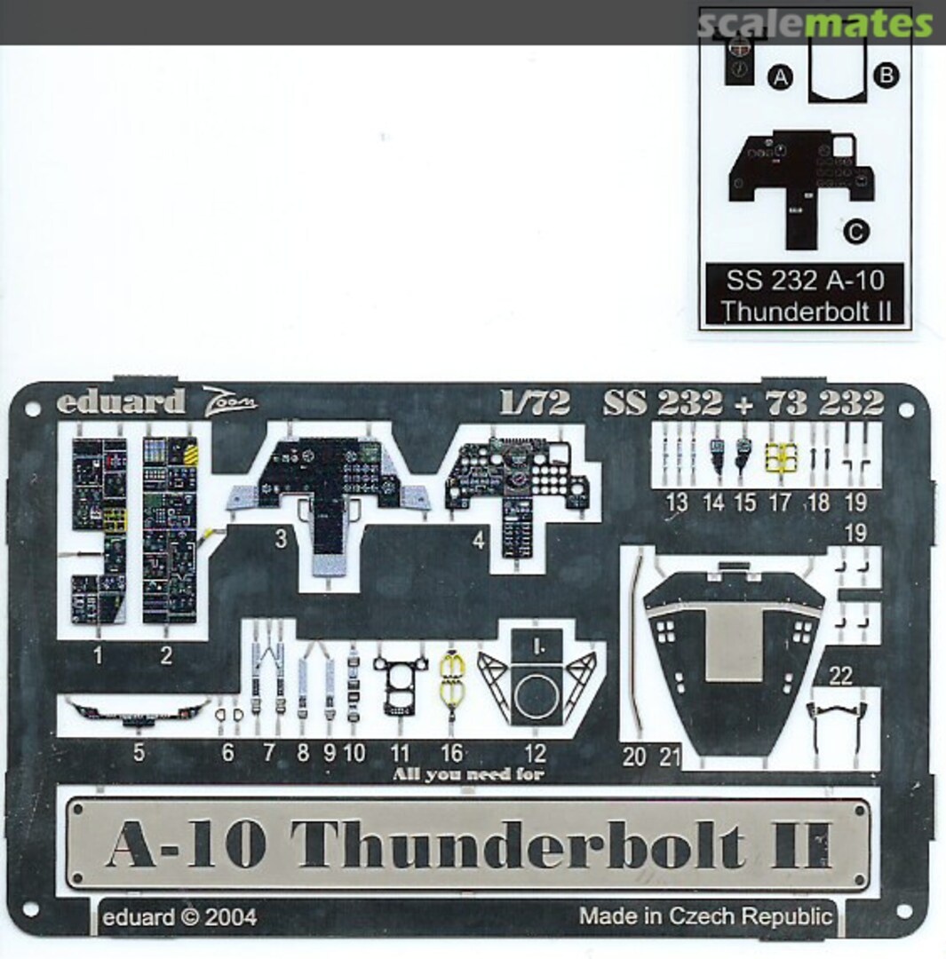 Boxart A-10 Thunderbolt II SS232 Eduard