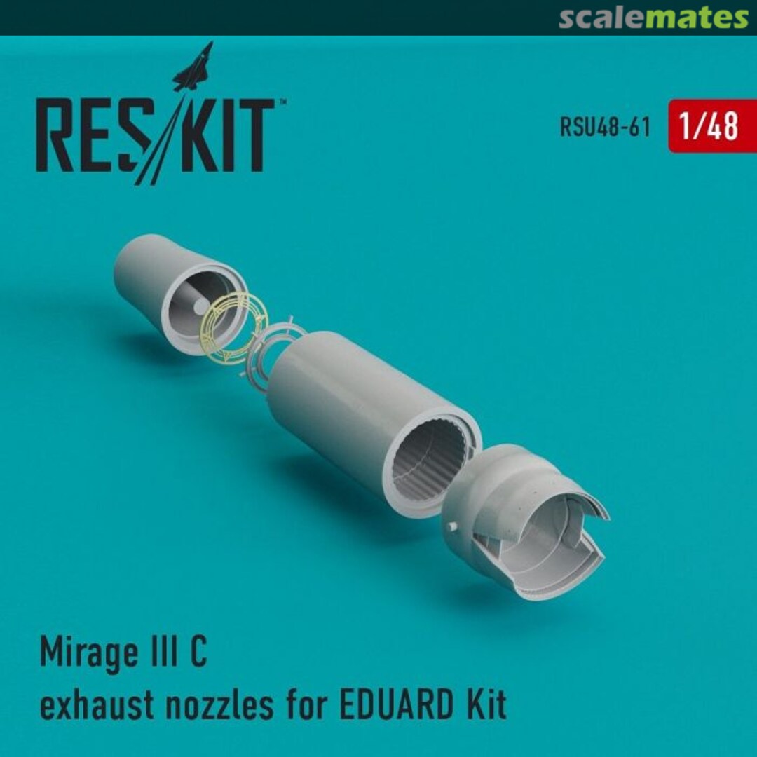 Boxart Mirage IIIC - exhaust nozzles RSU48-0061 ResKit