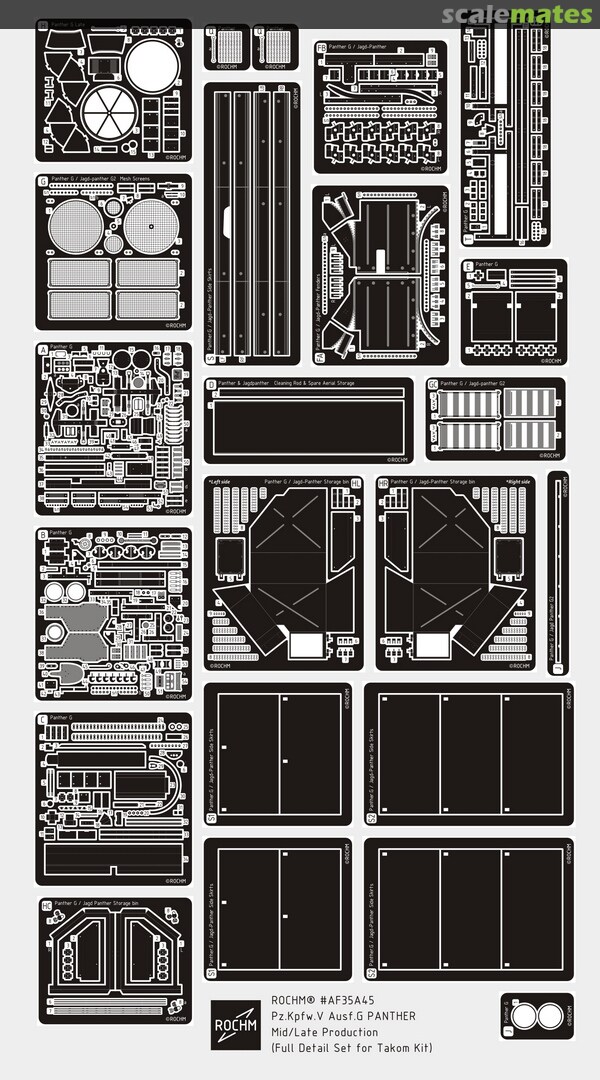 Boxart Pz.Kpfw.V Ausf.G PANTHER Mid/Late Production AF35A45 Rochm
