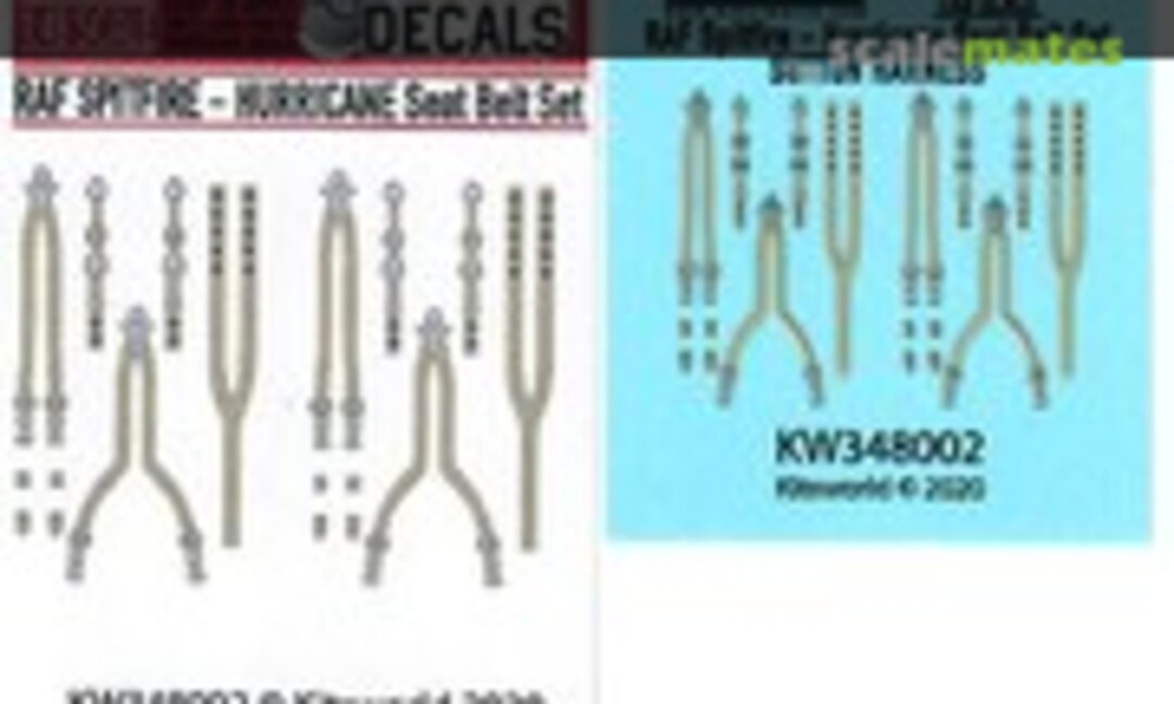 1:48 RAF Spitfire - Hurricane Seat Belt Set (Kits-World KW348002)