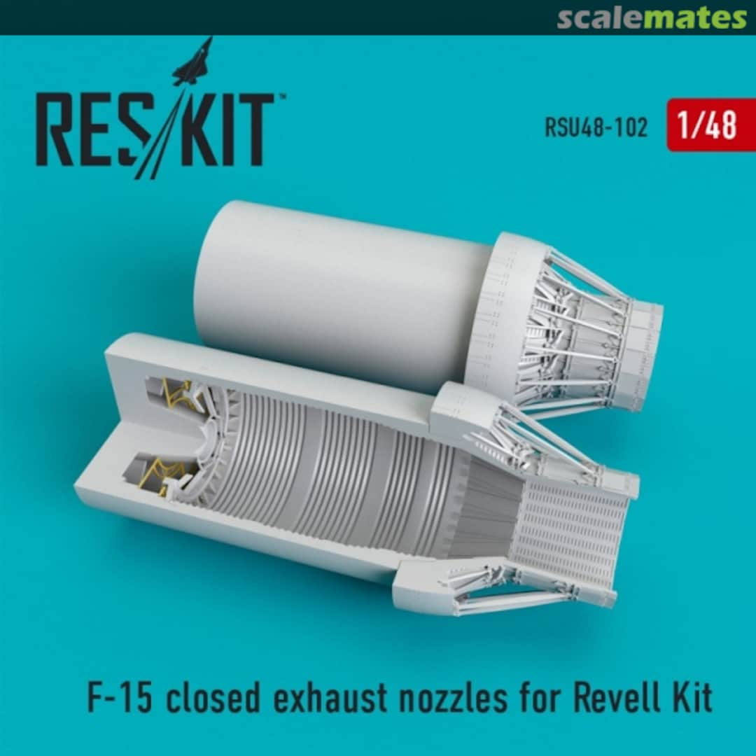 Boxart F-15 closed exhaust nozzles RSU48-0102 ResKit