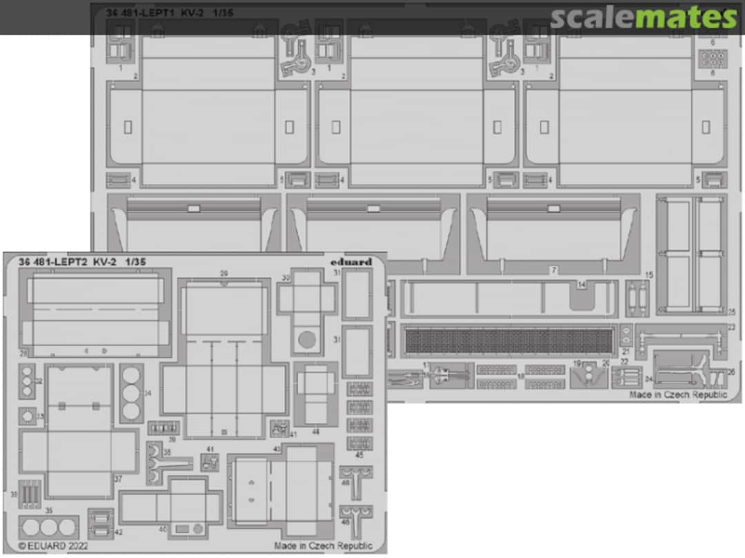 Boxart KV-2 detail set 36481 Eduard