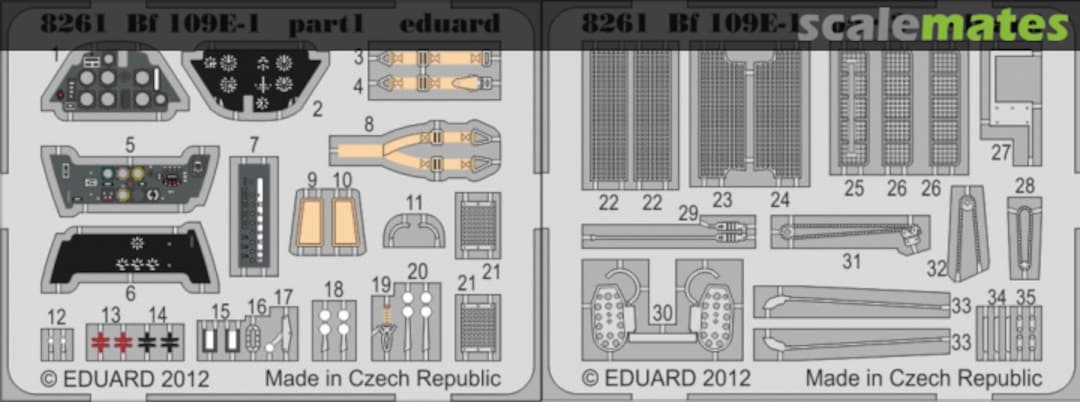 Boxart Bf 109E-1 PE-set 8261-LEPT Eduard