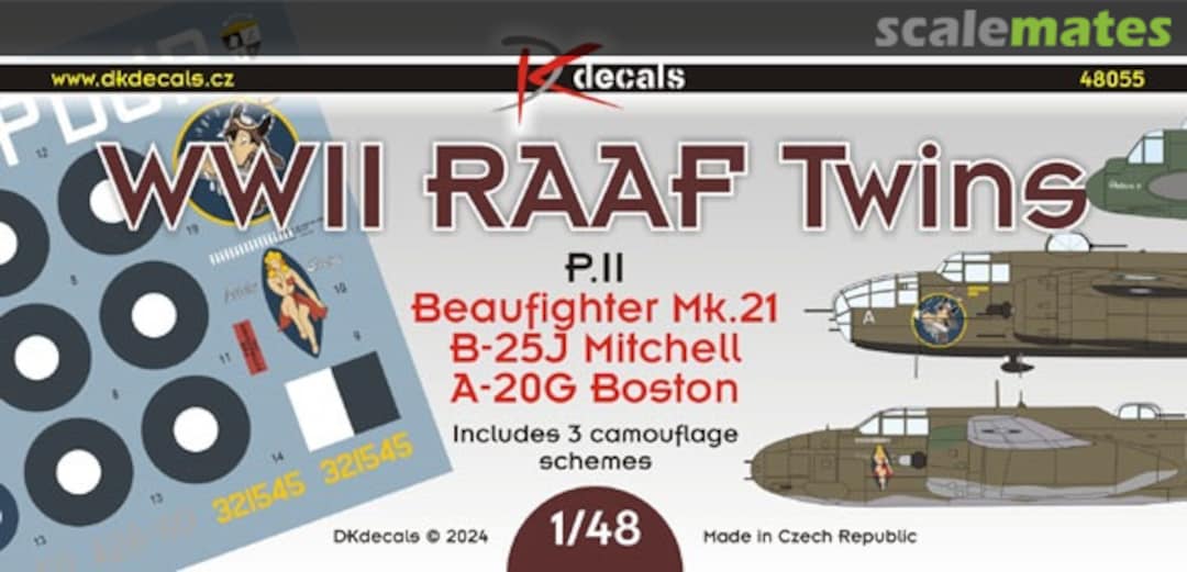 Boxart WWII RAAF Twins 48055 DK Decals