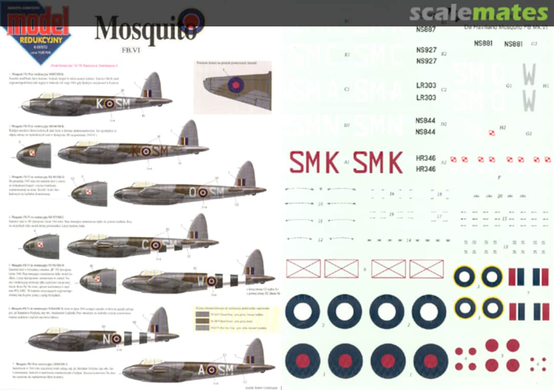 Boxart Mosquito FB.VI K-001/72 Model Redukcyjny