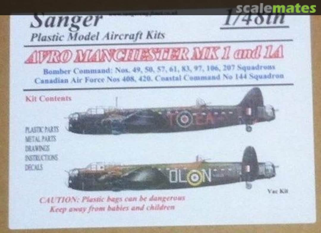 Boxart Avro Manchester Mk 1 and 1A 6 Sanger