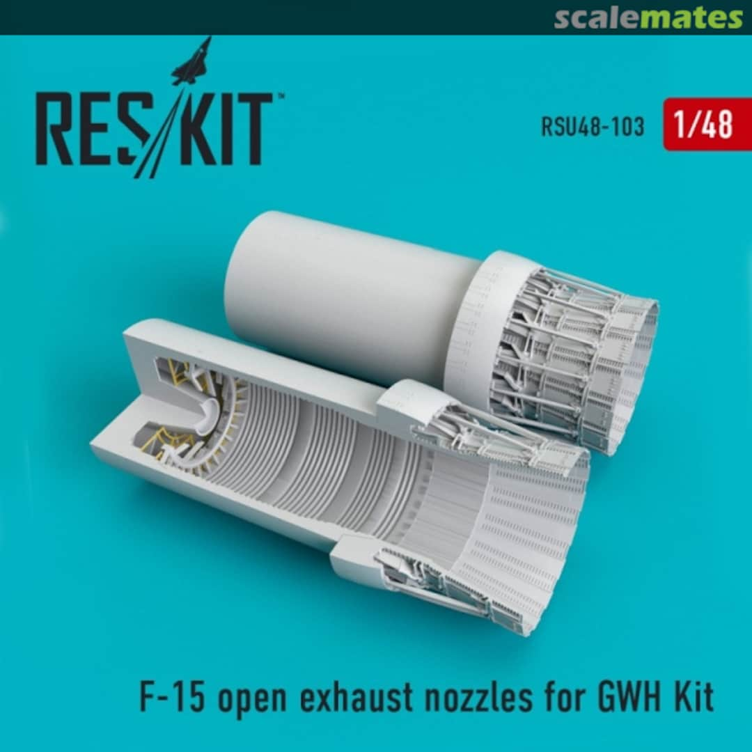 Boxart F-15 open exhaust nozzles RSU48-0103 ResKit