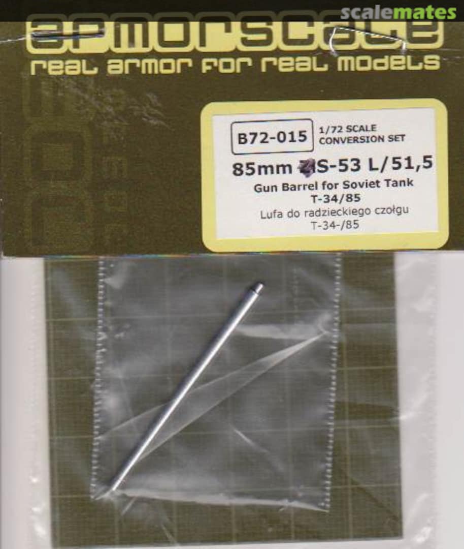 Boxart 85mm Zi(sic)S-53 L/51,5 B72-015 Armorscale