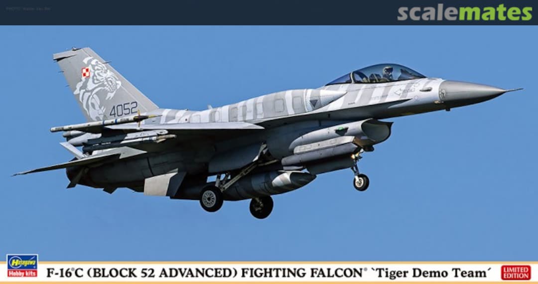 Boxart F-16C (Block 52 Advanced) Fighting Falcon `Tiger Demo Team´ 07452 Hasegawa