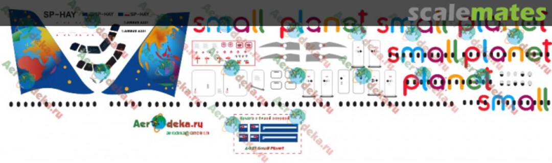 Boxart Small planet airlines A-321 SP-HAY Aerodeka.ru