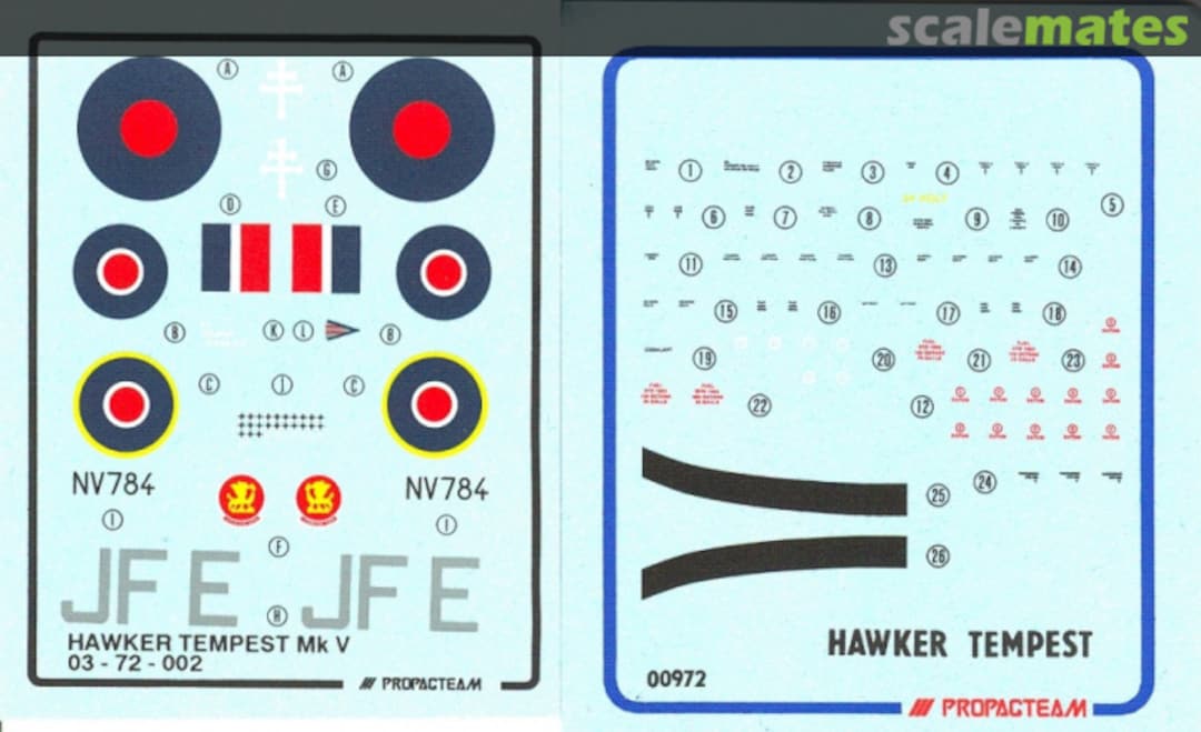 Boxart Hawker Tempest Mk V 03-72-002 Propagteam