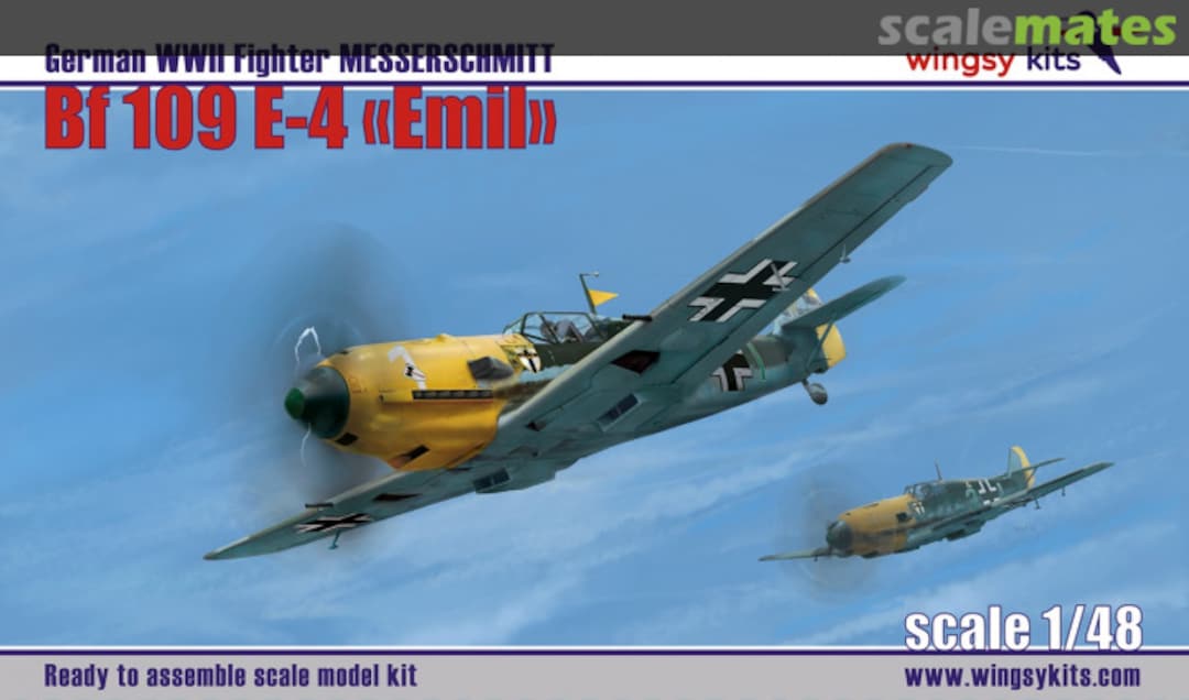 Boxart Messerschmitt Bf 109E-4 D5-10 Wingsy Kits