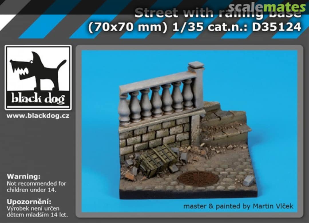 Boxart Street with Railing Base D35124 Black Dog