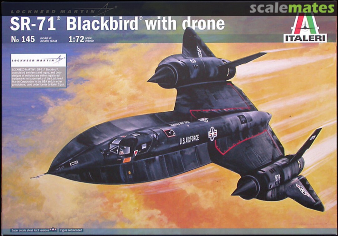 Boxart SR-71 Blackbird 145 Italeri