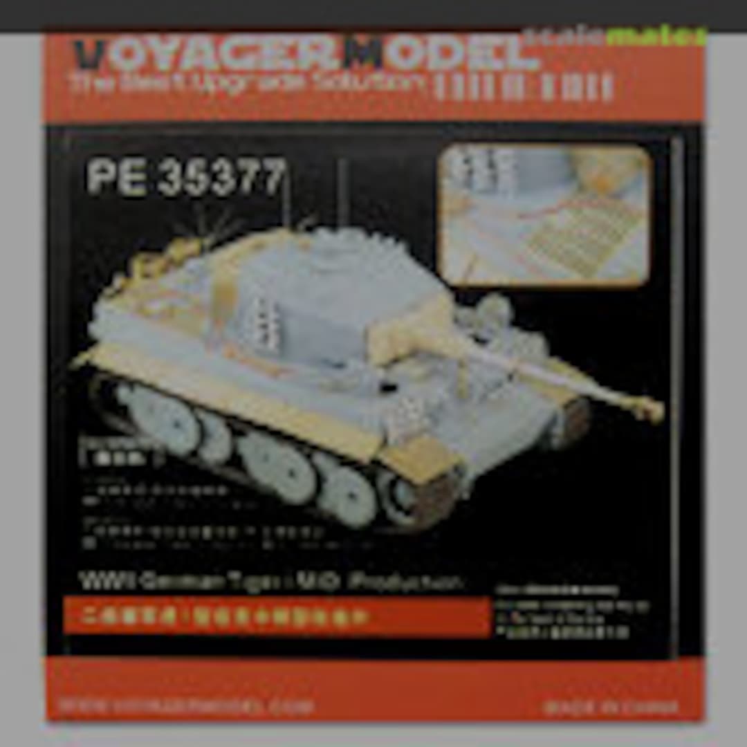 Boxart Tiger I MID Production ~Dragon/Cyber Hobby~ PE35377 Voyager Model