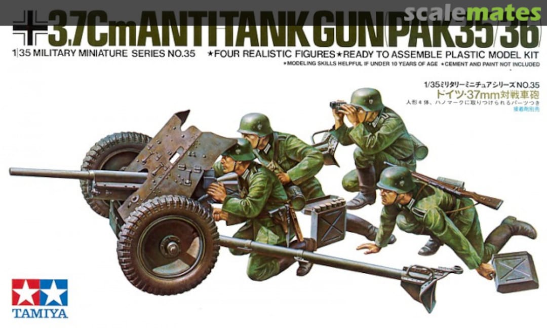 Boxart 3.7cm Anti-Tank Gun (PaK 35/36) 35035 Tamiya