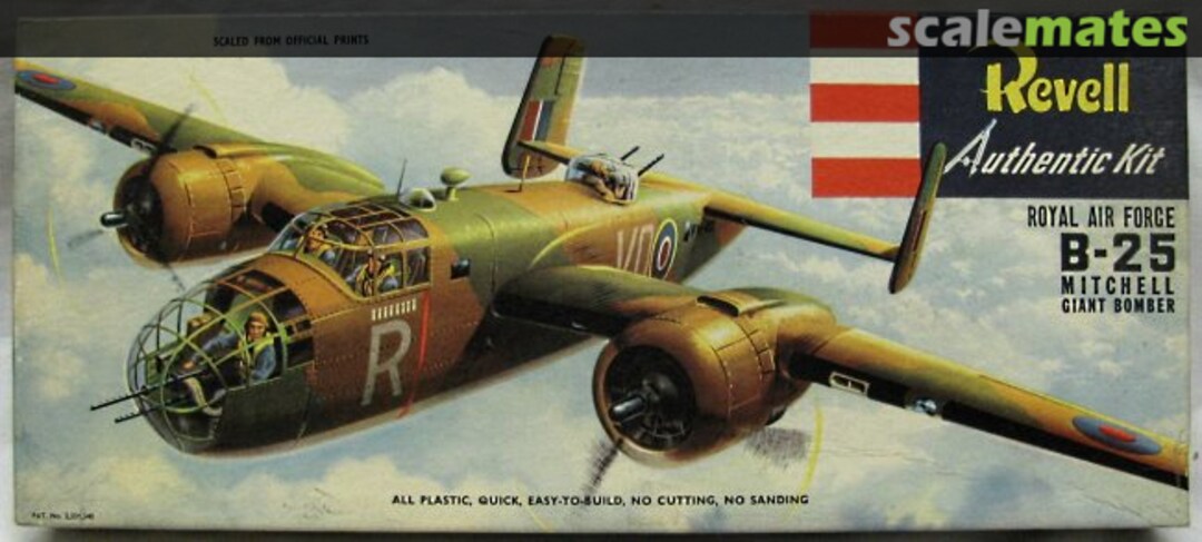 Boxart B-25 Mitchell H-186 Revell (Great Britain)