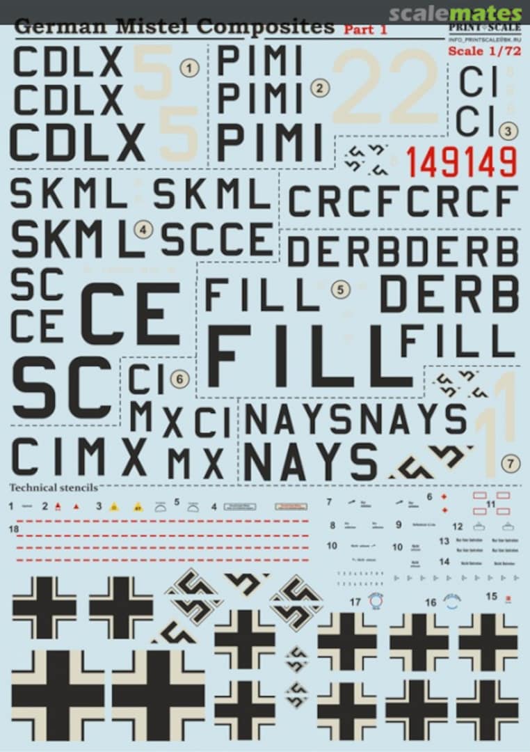 Boxart Mistel Composites Part-1 72-200 Print Scale