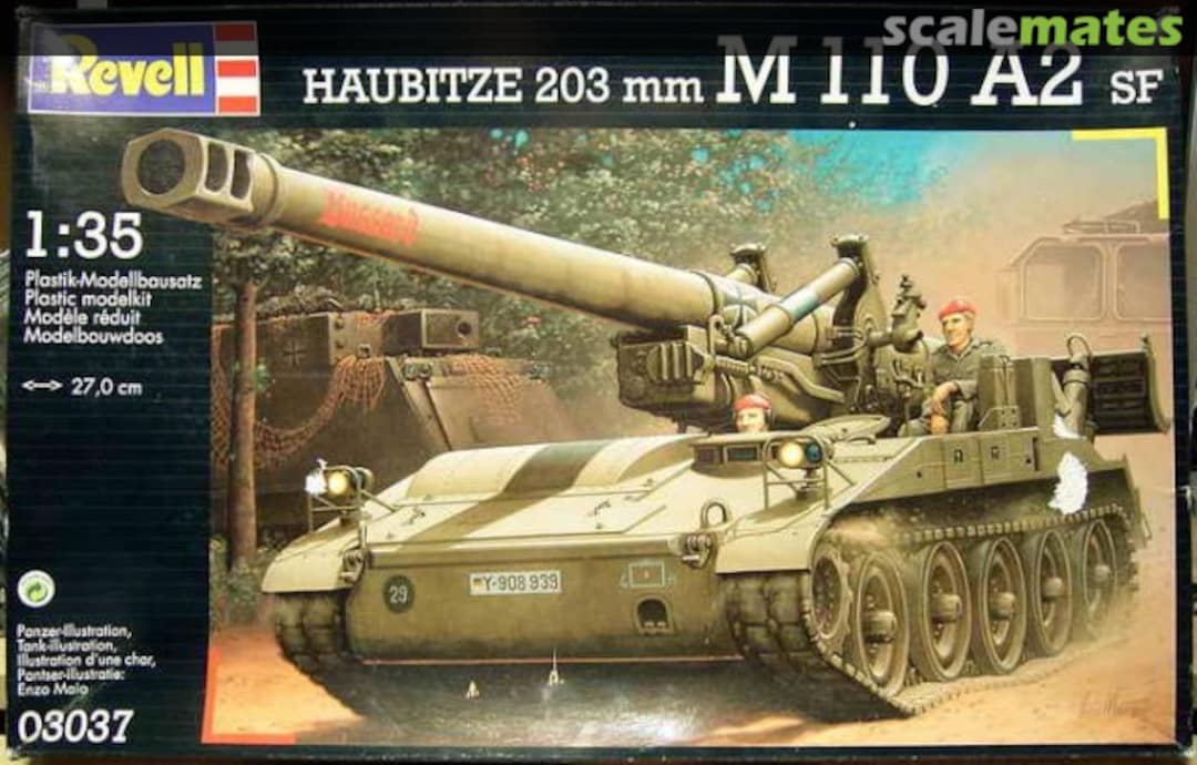 Boxart Haubitze 203mm M110A2 SF 03037 Revell