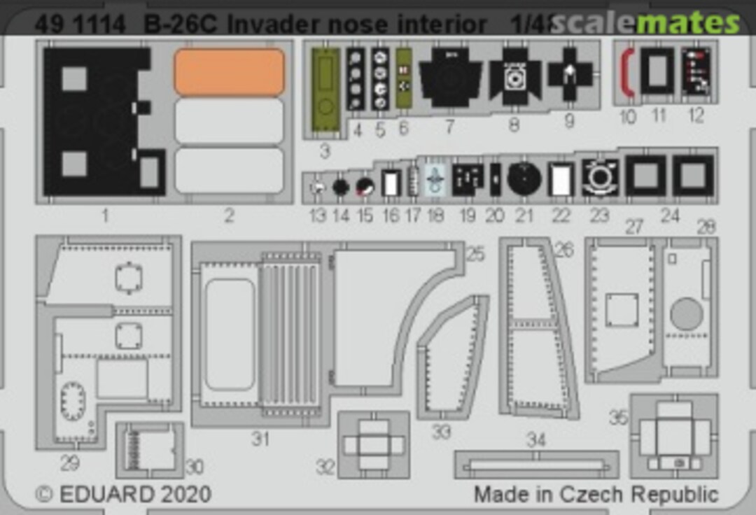 Boxart B-26C Invader nose interior 491114 Eduard