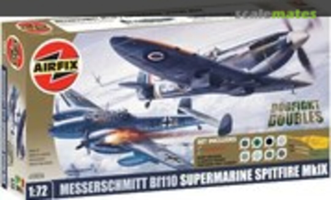 1:72 Messerschmitt Bf110 | Supermarine Spitfire MkIX (Airfix A50036)