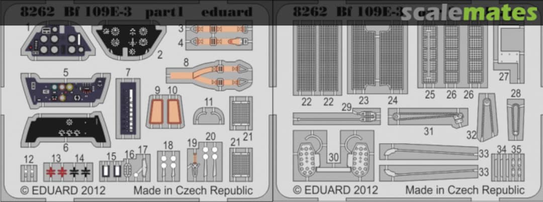 Boxart Bf 109E-3 PE-set 8262-LEPT Eduard