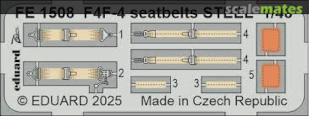 Boxart F4F-4 Seatbelts  FE1508 Eduard