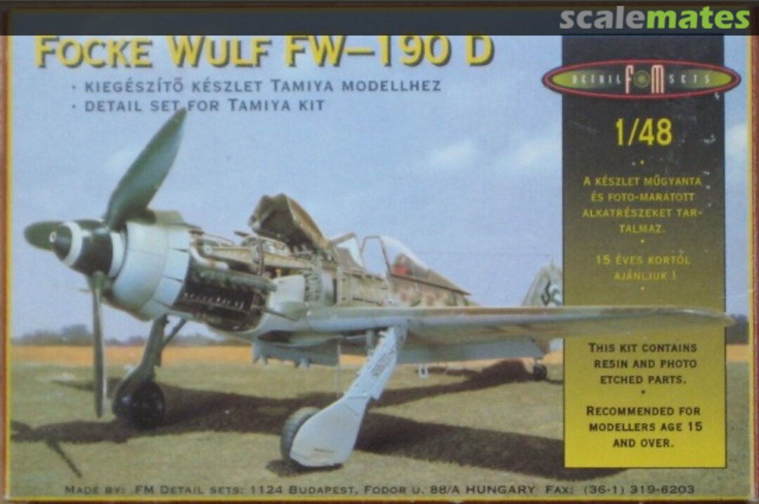 Boxart Focke Wulf 190 D-9 489603 FM Detail