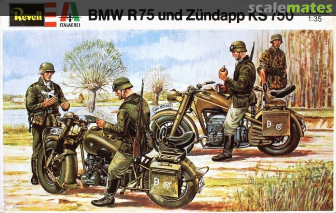 Boxart BMW R75 & Zundapp KS750 H-2137 Revell/Italaerei