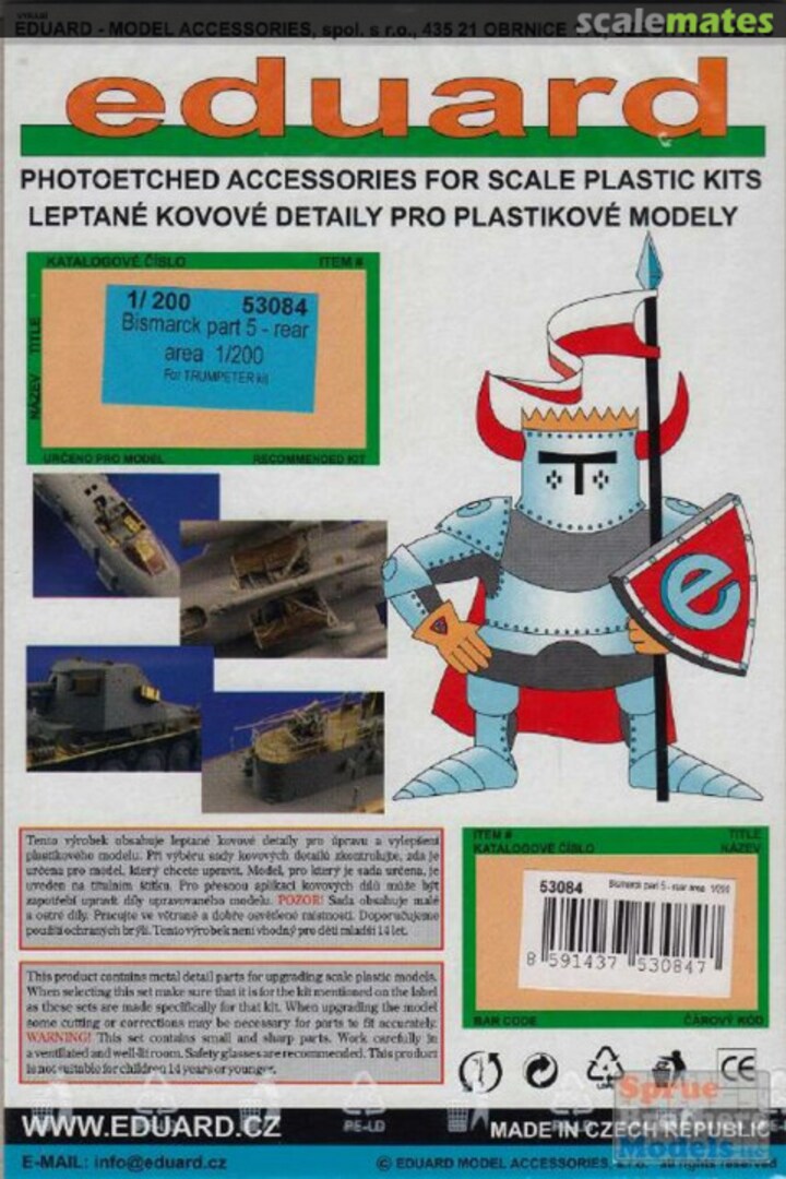 Boxart Bismarck part 5 - rear area 53084 Eduard