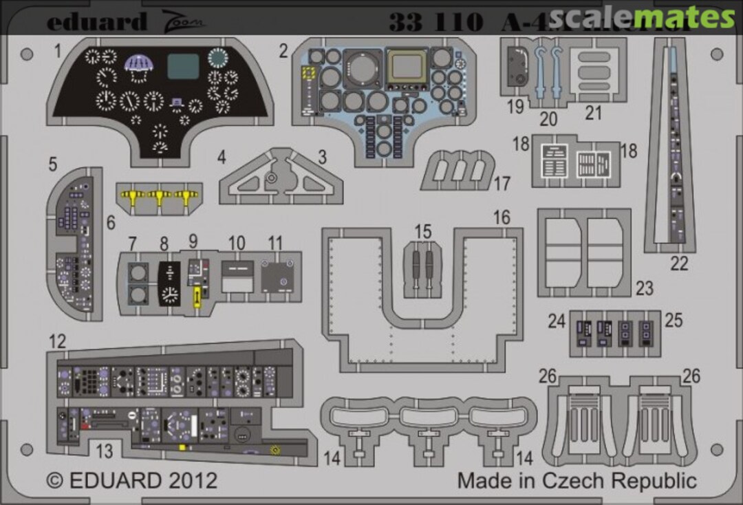 Boxart A-4M interior S. A. 33110 Eduard