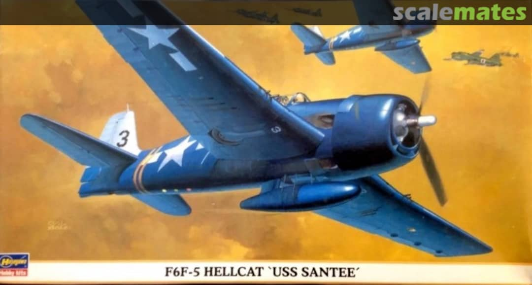 Boxart F6F-5 Hellcat 'USS Santee' 09536 Hasegawa