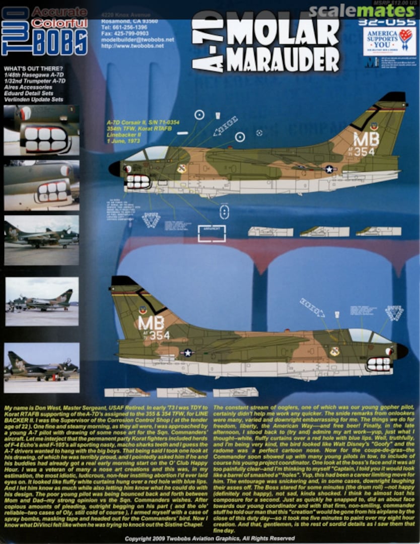 Boxart Molar Marauder 48-195 TwoBobs Aviation Graphics