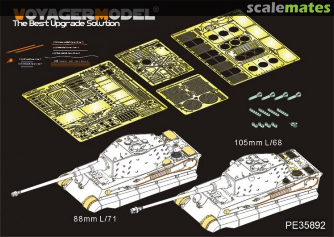 Boxart WWII German King Tiger Final version PE35892 Voyager Model