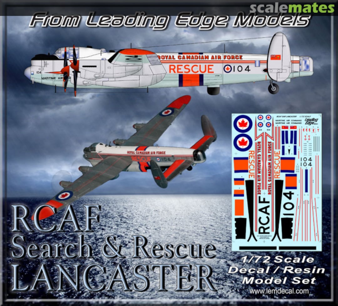 Boxart RCAF Rescue Lancaster Late Scheme 72.11 Leading Edge