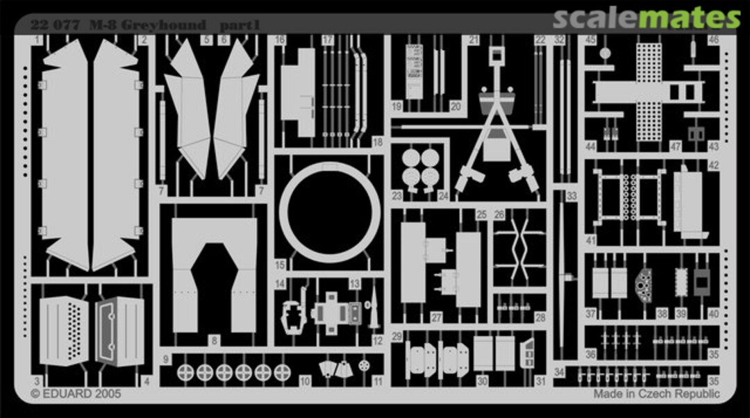 Boxart M-8 Greyhound 22077 Eduard