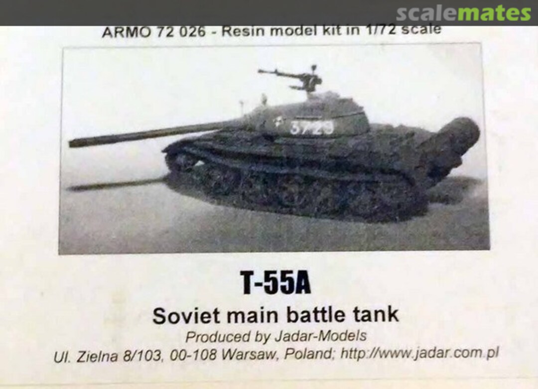 Boxart T-55A 72026 Armo