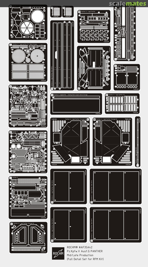 Boxart Pz.Kpfw.V Ausf.G PANTHER Mid/Late Productio AF35A42 Rochm