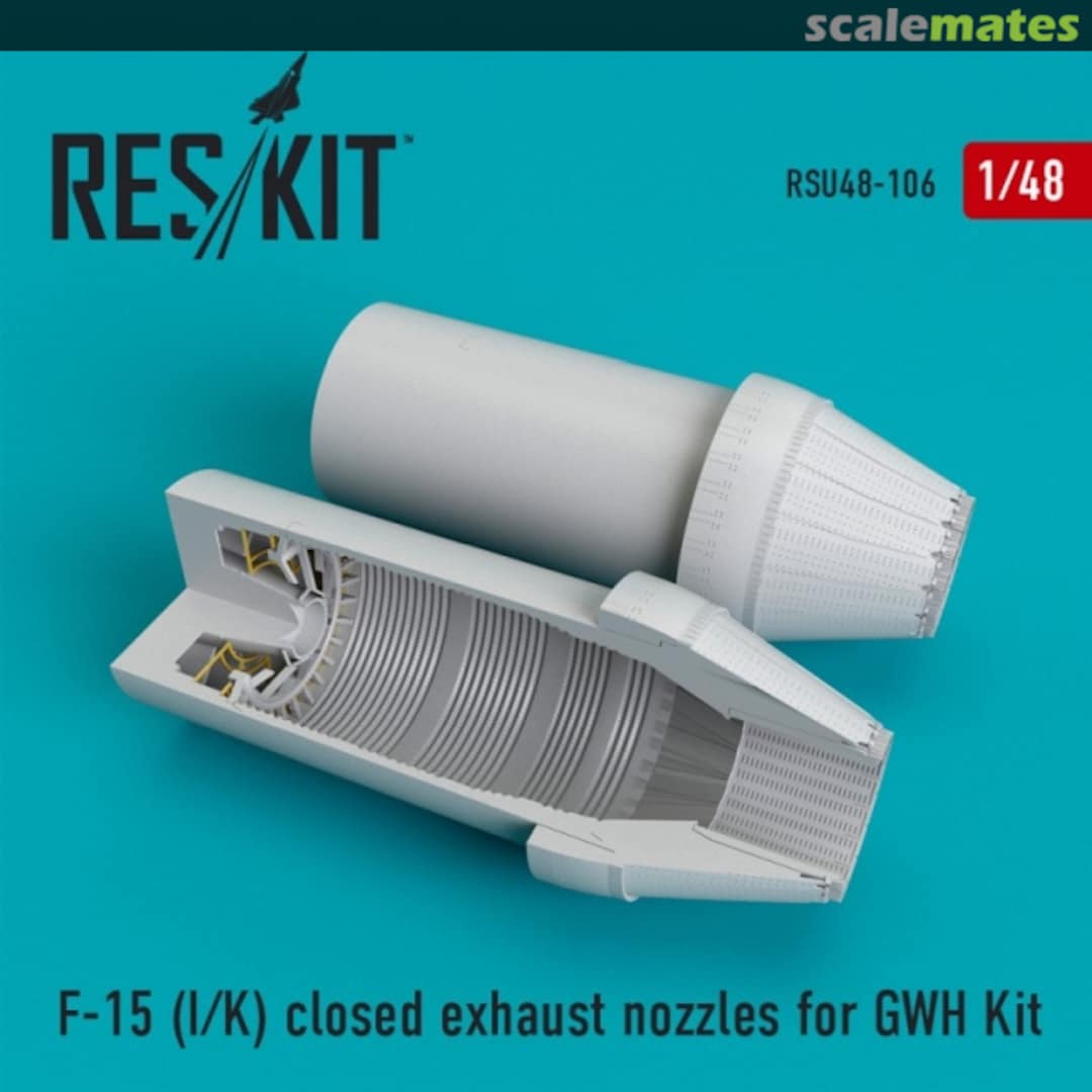 Boxart F-15I/K closed exhaust nozzles RSU48-0106 ResKit